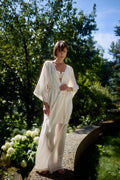 Azalea - White Voile Kimono Robe