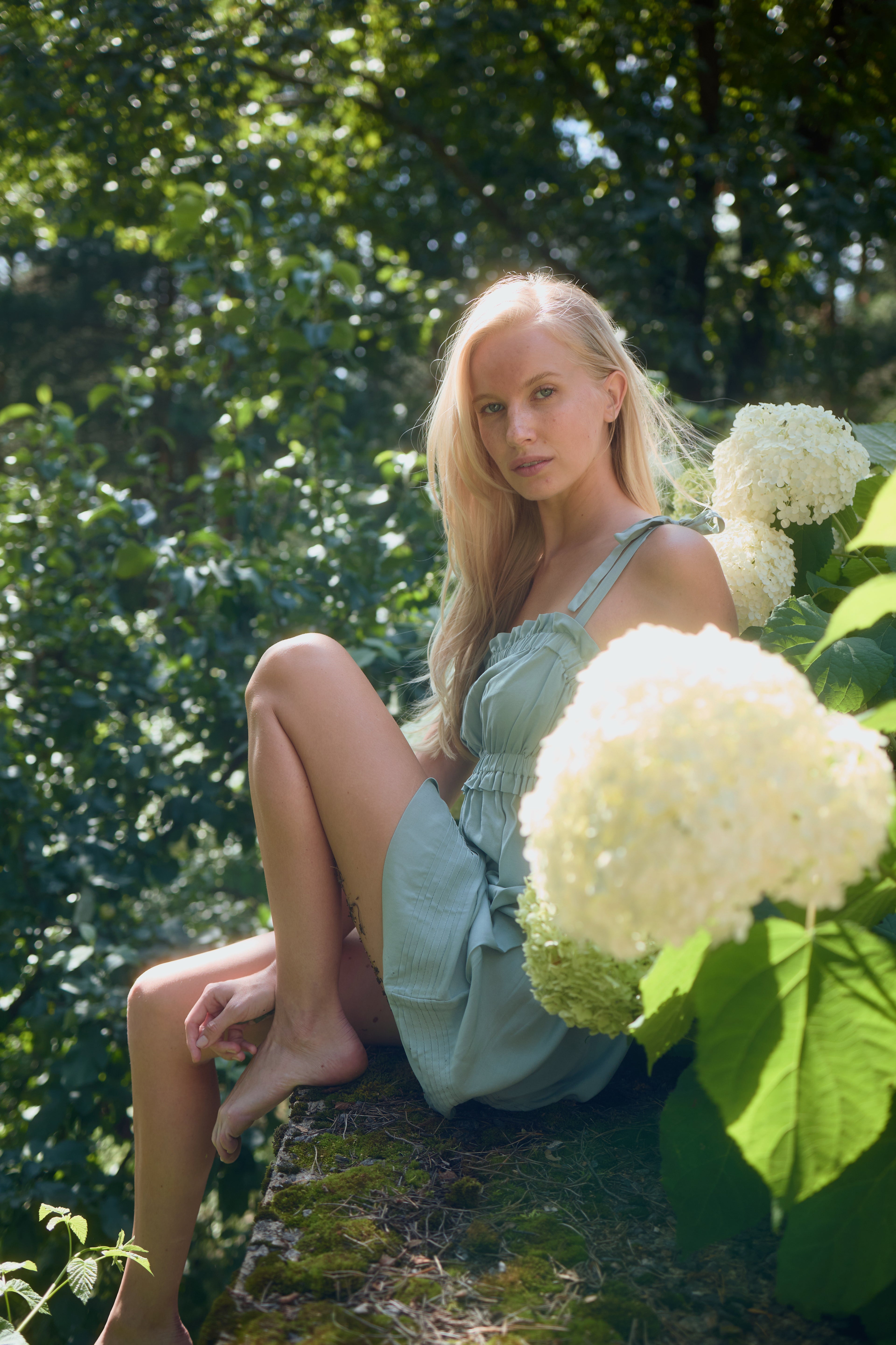 Azalea - Green Voile Nightdress