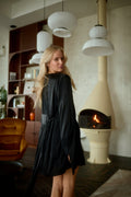 Dicentra - Black Silk Robe