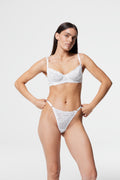 Dahlia - Reggiseno con ferretto in pizzo bianco